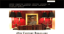 Desktop Screenshot of 18thcenturybibles.org