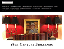 Tablet Screenshot of 18thcenturybibles.org